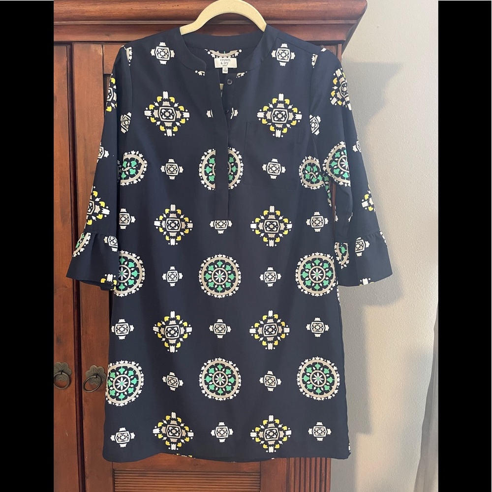 Navy shift dress from Crown & Ivy.